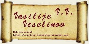 Vasilije Veselinov vizit kartica